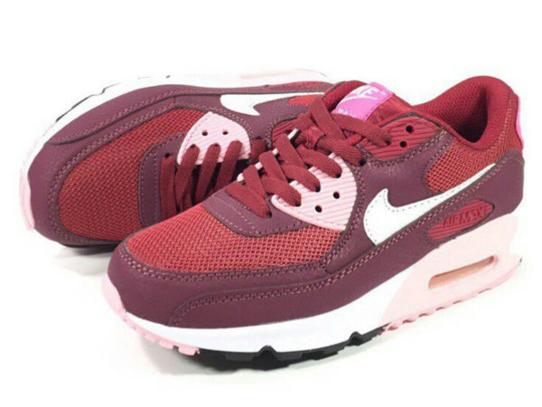 Nike Air Max 90 красные с бордовым (35-40)