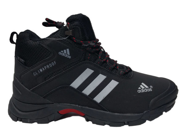 Adidas Climaproof Mid на меху черные с белым (40-46)