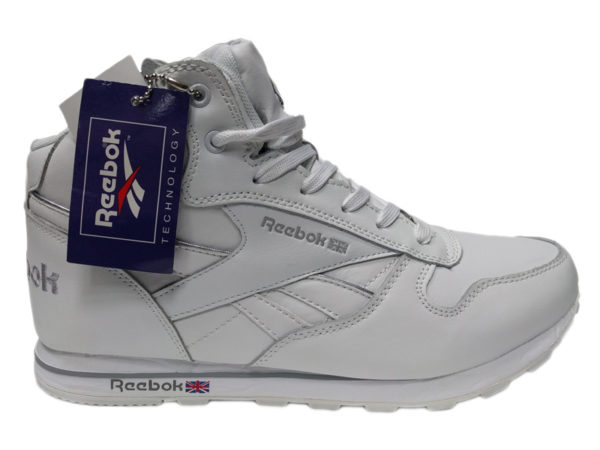 Reebok Classic Mid на меху белые (40-46)