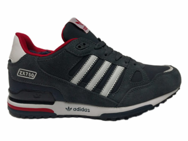 Adidas ZX 750 на меху серые с белым (40-46)