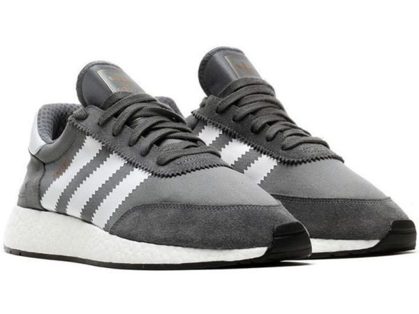 Adidas Iniki Runner Boost серые с белым (40-45)