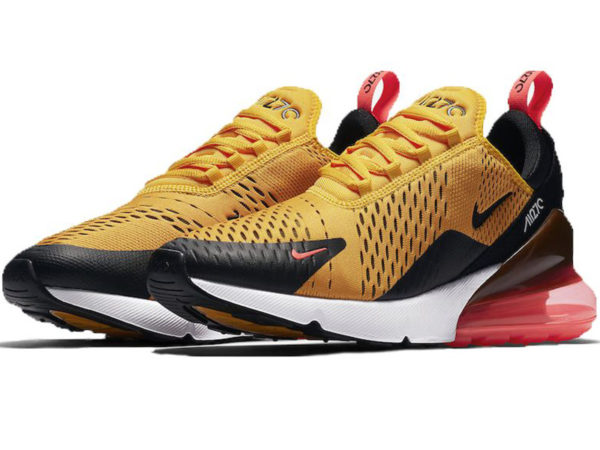 Nike Air Max 270 желтые с черно-красным (40-45)