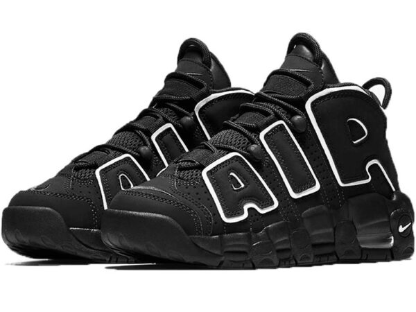 Nike Air More Uptempo черные с белым (40-46)