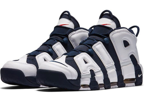 Nike Air More Uptempo синие с белым (40-46)