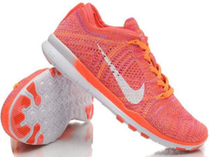 Nike Free Run Flyknit 5.0 оранжевые