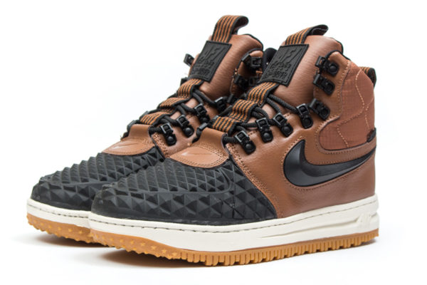 Зимние Nike Air Force 1 с МЕХОМ Lunar Duckboot коричневые (40-45)