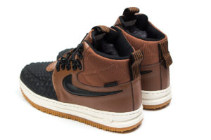 Зимние Nike Air Force 1 с МЕХОМ Lunar Duckboot коричневые (35-45)