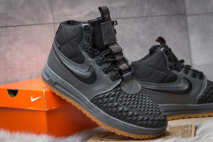 Зимние Nike Air Force 1 с МЕХОМ Lunar Duckboot Grey/Black серые (41-45)