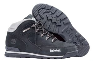 Ботинки Timberland Euro Sprint 2 Black нубук с мехом 41-46