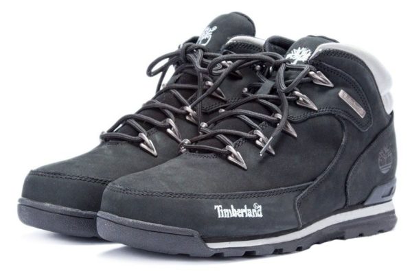 Ботинки Timberland Euro Sprint 2 Black нубук с мехом 41-46