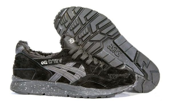 Зимние Asics Gel Lyte 5 с мехом "Winter" Black (40-45)