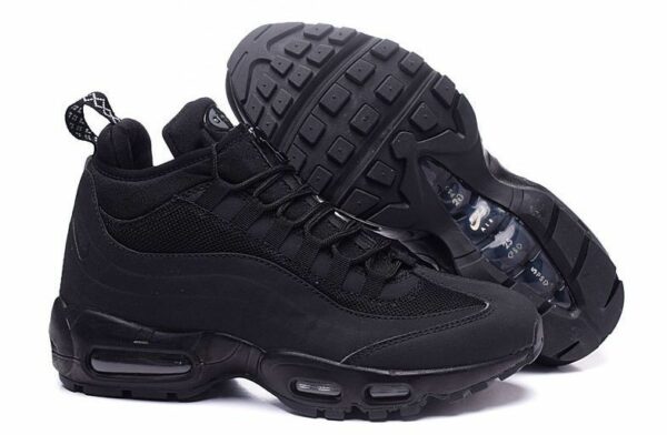 Зимние Nike Air Max 95 Sneakerboot Black черные (40-44)