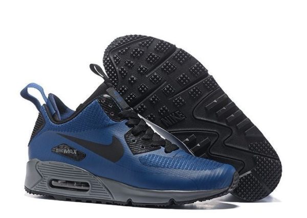 Nike Air Max 90 Winter Mid Blue синие (41-44)