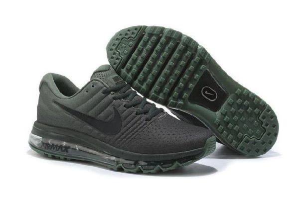 Nike Air Max 2017 черные с темно-зеленым (40-45)