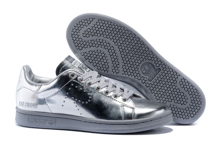 Stan smith adidas zilver on sale