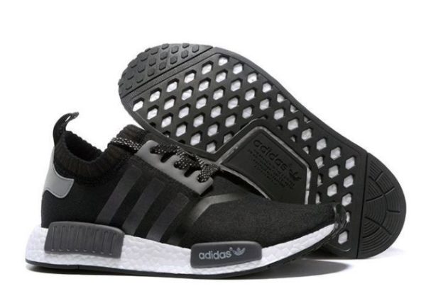 Adidas NMD Runner Primeknit черные с белым (40-44)