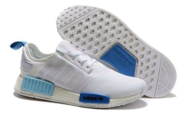 Adidas NMD белые с синим (40-44)