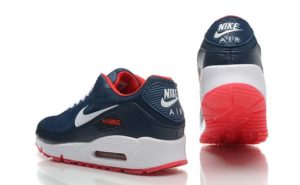 Nike Air Max 90 синие с красным (40-44)