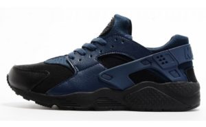 Nike Air Huarache черные с синим (41-44)