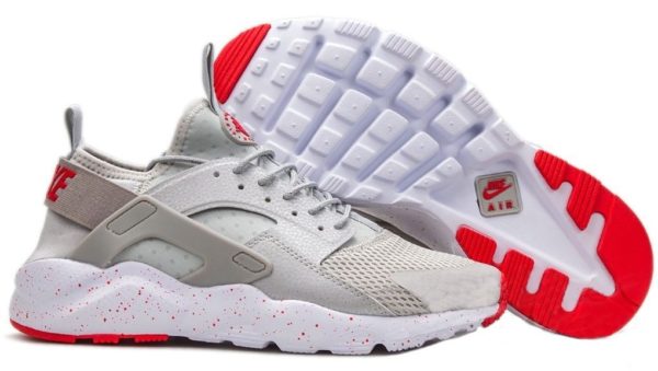 Nike Air Huarache Ultra серые с красным (35-44)