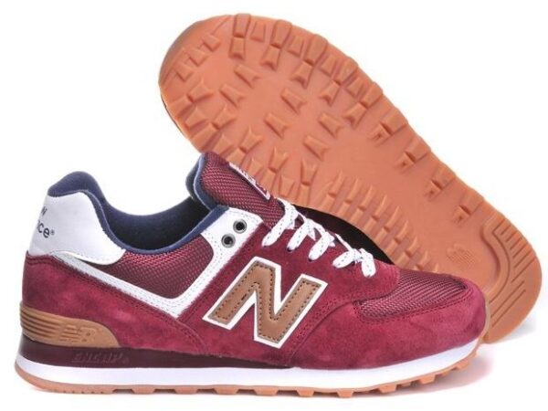 New Balance 574 dark red бордовые (35-45)