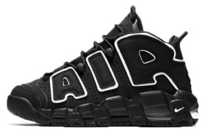 Nike Air More Uptempo черные с белым 40-45