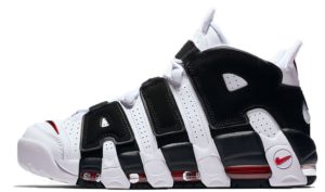 Nike Air More Uptempo белые с черным 35-45