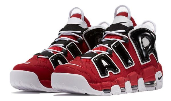 Nike Air More Uptempo красные с черным и белым 36-45