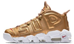 Nike Air More Uptempo Supreme x золотые 35-45