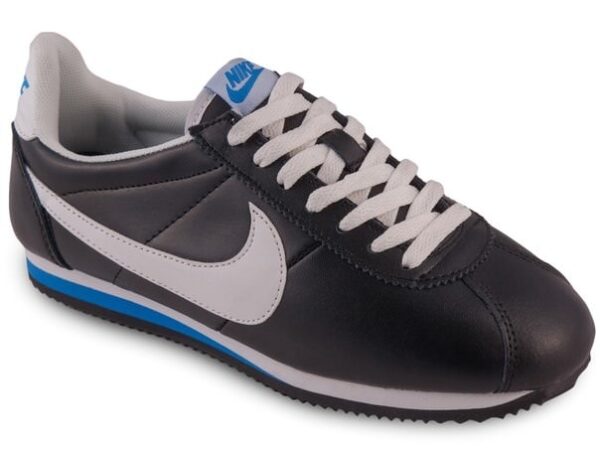 Nike Cortez кожаные черные с белым (40-45)