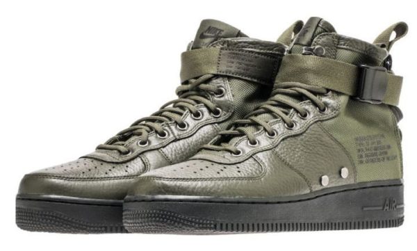 Кроссовки Nike Air Force 1 SF Mid green зеленые (40-45)