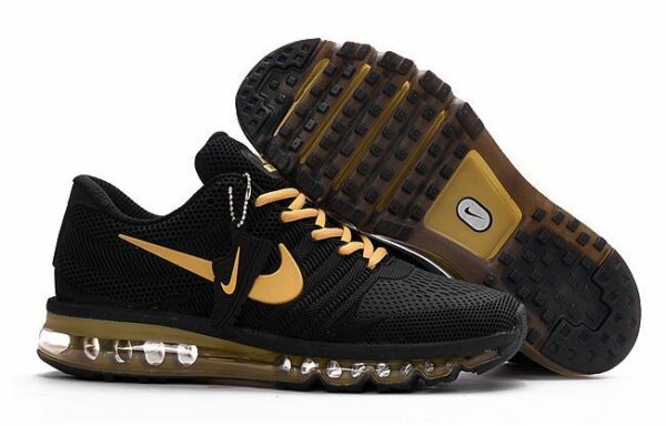 Nike Air Max 2017 черные с золотым (40-44)