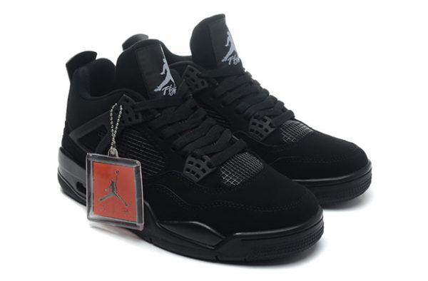 Nike Air Jordan 4 черные (35-45)