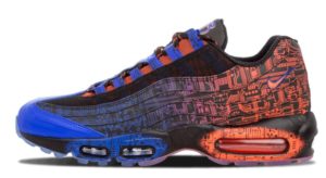 Nike Air Max 95 черные с синим (40-45)