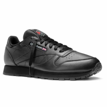 Reebok Classic leather кожаные black чёрные (35-45)