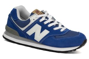 NEW BALANCE 574 замша синий с белым (35-39)