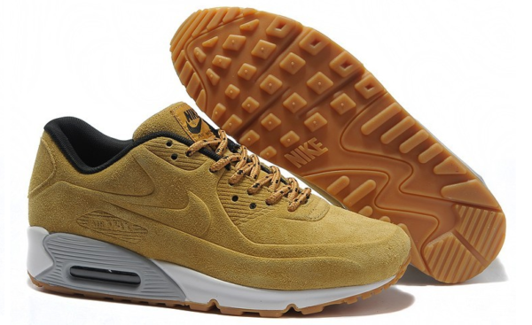 Nike Air Max 90 VT песочные замшевые (36-46)