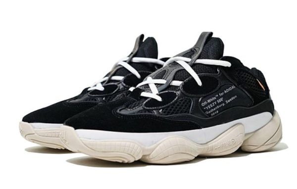 Off White x Adidas Yeezy Boost 500 black черные (40-44)