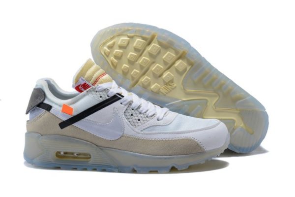 Nike Air Max 90 белые Off White X (40-44)