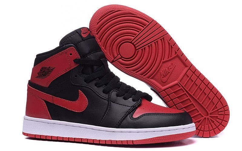 Nike Air Jordan 1 Retro (Black/Red) Черно-красные 41-44