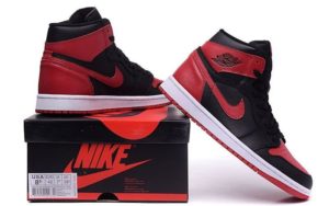 Nike Air Jordan 1 Retro (Black/Red) Черно-красные 41-44