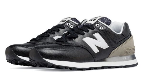 New Balance 574 кожа черные (35-39)