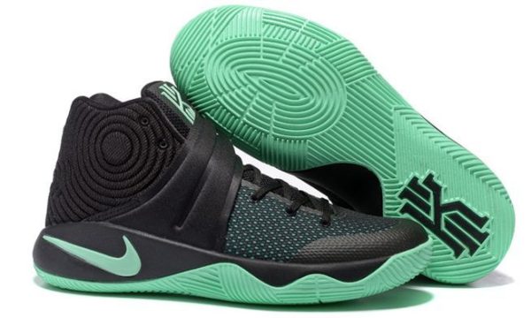 Nike Kyrie 2 Black Green черные с зеленым (40-45)