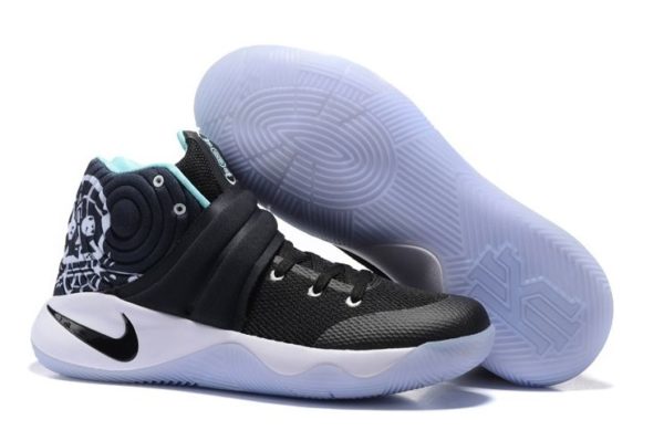 Nike Kyrie 2 Black White Green черно-белые (40-45)