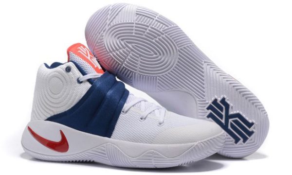 Nike Kyrie 2 White Blue белые с синим (40-45)