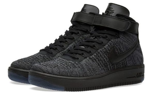 Nike Air Force 1 Flyknit черные (40-45)