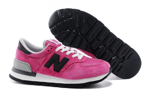 New Balance 990 женские pink розовые с черным (35-39)