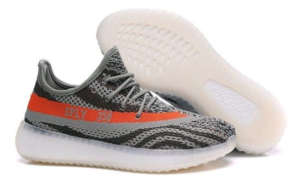 Adidas Yeezy Boost 350 V2 серо-оранжевые (35-44)