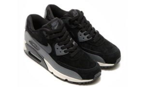 Nike Air Max 90 черные с серым (35-44)