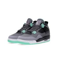 Nike Air Jordan 4 серые с зеленым (35-40)